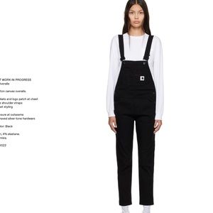 Carhartt Work In Progress Small Black Overalls